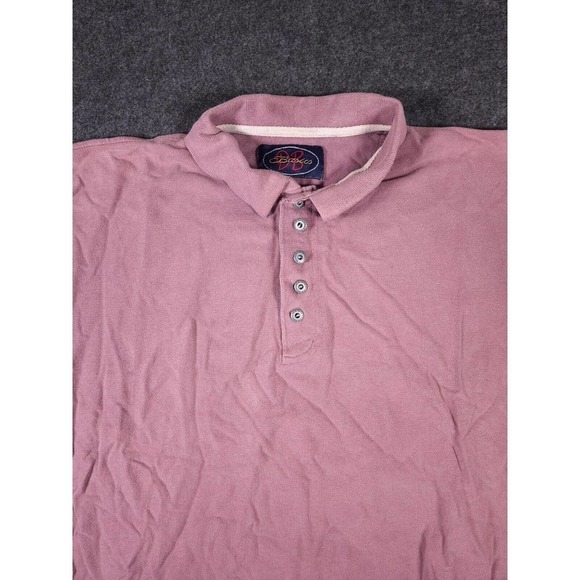 DB Basics Shirt Mens Medium M Button Polo Collared Regular Fit Cotton Stretch - Picture 2 of 12